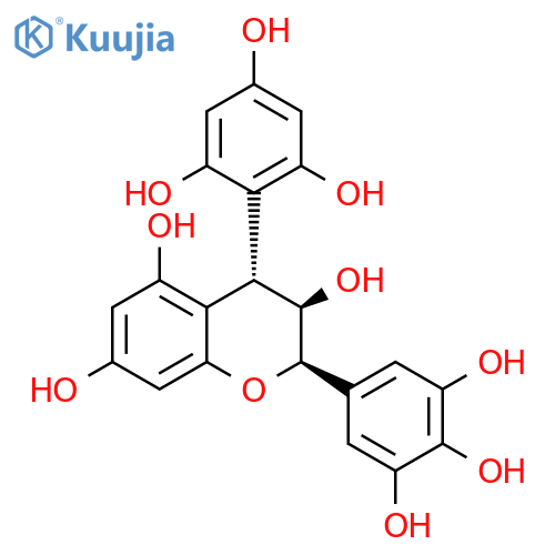 2H-1-Benzopyran-3,5,7-triol,3,4-dihydro-4-(2,4,6-trihydroxyphenyl)-2-(3,4,5-trihydroxyphenyl)-,(2R,3R,4S)- structure