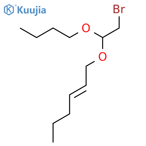 2-Hexene, 1-(2-bromo-1-butoxyethoxy)- structure