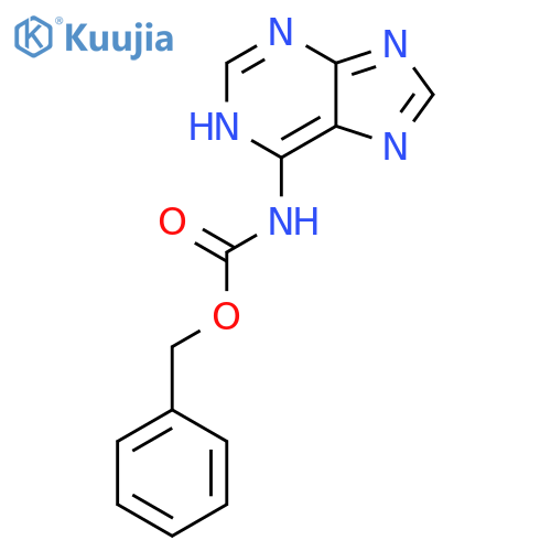 CARBAMIC ACID, 1H-PURIN-6-YL-, PHENYLMETHYL ESTER structure
