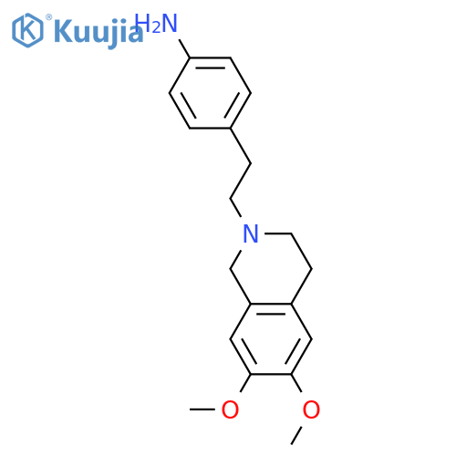 4-2-(6,7-dimethoxy-1,2,3,4-tetrahydroisoquinolin-2-yl)ethylaniline structure