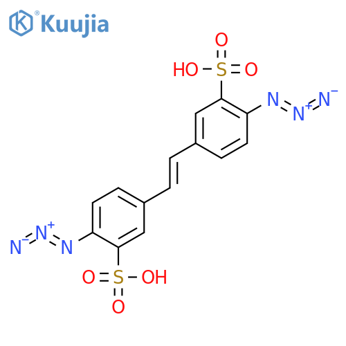 BENZENESULFONIC ACID, 3,3'-(1,2-ETHENEDIYL)BIS[6-AZIDO- structure