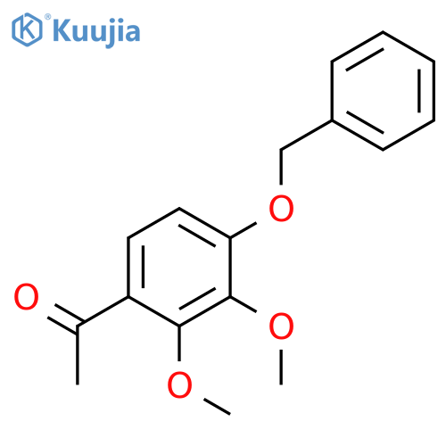 Ethanone, 1-[2,3-dimethoxy-4-(phenylmethoxy)phenyl]- structure
