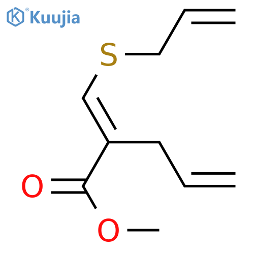 4-Pentenoic acid, 2-[(2-propenylthio)methylene]-, methyl ester, (E)- structure