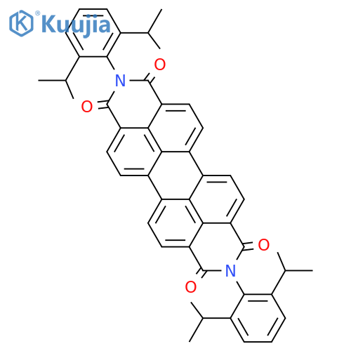 N,N'-Bis(2,6-diisopropylphenyl)-3,4,9,10-perylenetetracarboxylic Diimide structure