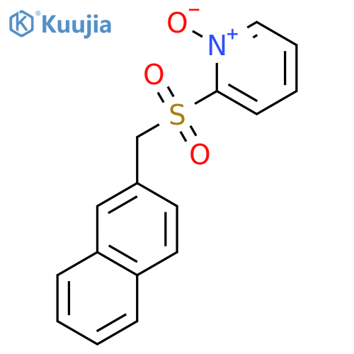Pyridine, 2-[(2-naphthalenylmethyl)sulfonyl]-, 1-oxide structure