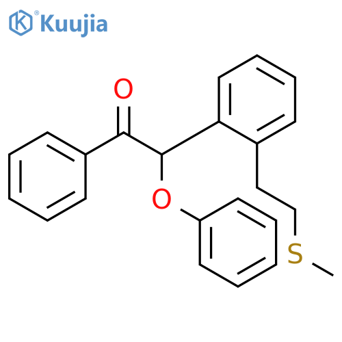 Ethanone, 2-[2-[2-(methylthio)ethyl]phenyl]-2-phenoxy-1-phenyl- structure