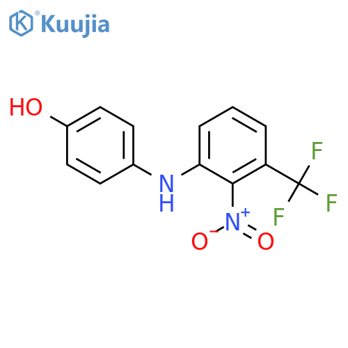 Phenol, 4-[[2-nitro-3-(trifluoromethyl)phenyl]amino]- structure