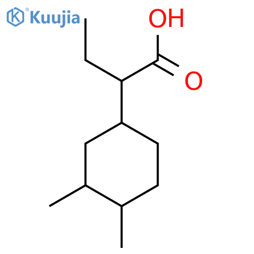2-(3,4-Dimethylcyclohexyl)butanoic acid structure
