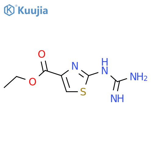 ethyl 2-carbamimidamido-1,3-thiazole-4-carboxylate structure