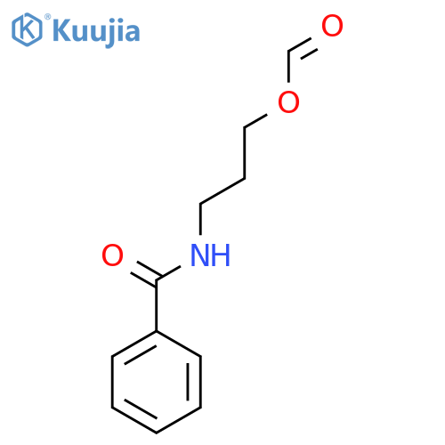 Benzamide, N-[3-(formyloxy)propyl]- structure