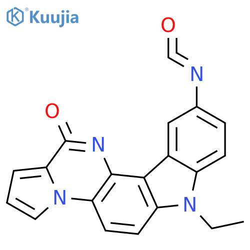 7-ethyl-10-isocyanato-7,12-dihydro-13H-pyrrolo[1'',2'':1,6]pyrazino[2,3-c]carbazol-13-one structure