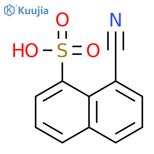 8-Cyanonaphthalene-1-sulfonic acid structure