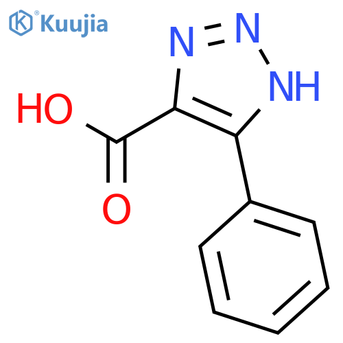 4-phenyl-1H-1,2,3-triazole-5-carboxylic acid structure