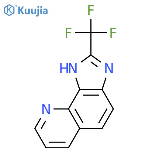1H-Imidazo[4,5-h]quinoline, 2-(trifluoromethyl)- structure