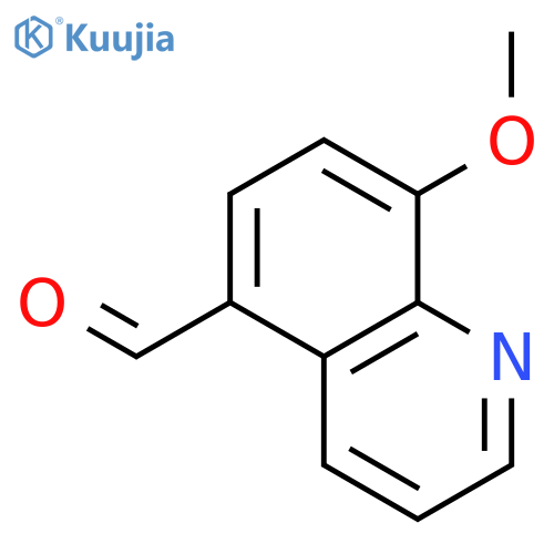 8-methoxy-5-quinolinecarbaldehyde structure