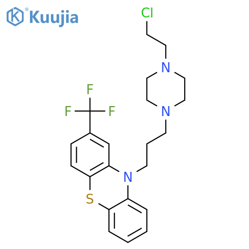 10H-Phenothiazine,10-[3-[4-(2-chloroethyl)-1-piperazinyl]propyl]-2-(trifluoromethyl)- structure