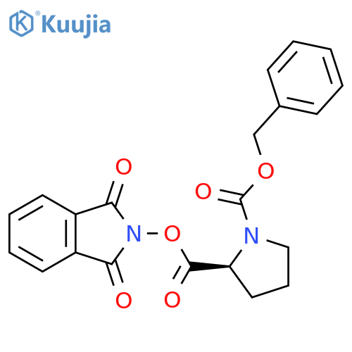 1-benzyl 2-(1,3-dioxo-2,3-dihydro-1H-isoindol-2-yl) (2S)-pyrrolidine-1,2-dicarboxylate structure