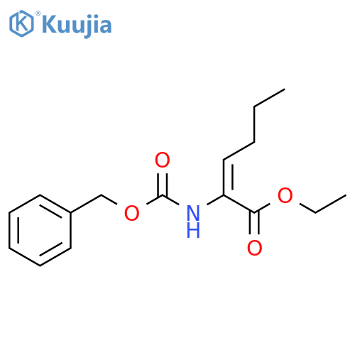 2-Hexenoic acid, 2-[[(phenylmethoxy)carbonyl]amino]-, ethyl ester, (E)- structure