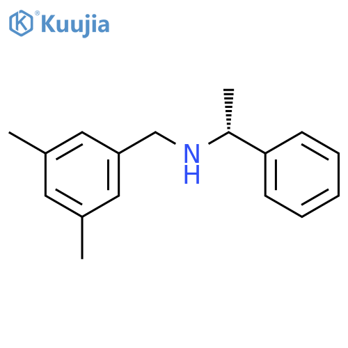 Benzenemethanamine, 3,5-dimethyl-N-[(1R)-1-phenylethyl]- structure