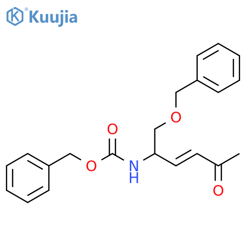 Carbamic acid, [(2E)-4-oxo-1-[(phenylmethoxy)methyl]-2-pentenyl]-, phenylmethyl ester (9CI) structure