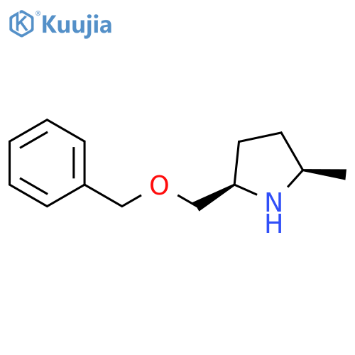 Pyrrolidine, 2-methyl-5-[(phenylmethoxy)methyl]-, (2R,5R)-rel- structure