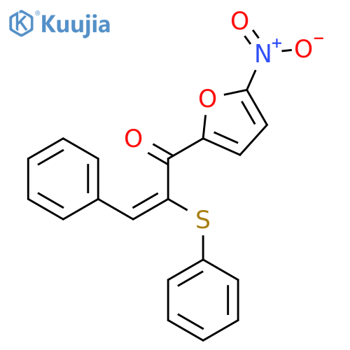 2-PROPEN-1-ONE, 1-(5-NITRO-2-FURANYL)-3-PHENYL-2-(PHENYLTHIO)- structure