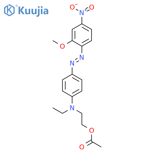 2-[ethyl[4-[(2-methoxy-4-nitrophenyl)azo]phenyl]amino]ethyl acetate structure