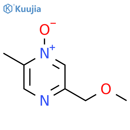 5-(methoxymethyl)-2-methylpyrazin-1-ium-1-olate structure