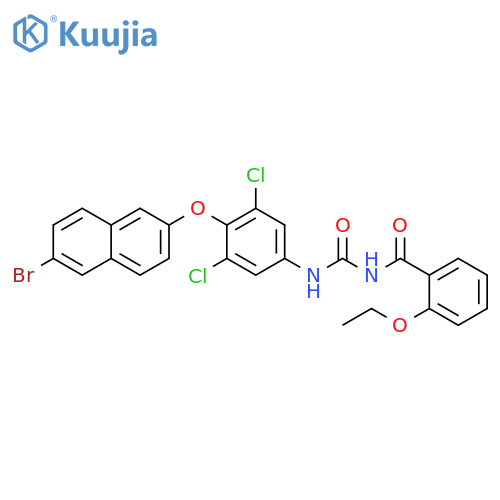 Benzamide, N-[[[4-[(6-bromo-2-naphthalenyl)oxy]-3,5-dichlorophenyl]amino]carbonyl]-2-ethoxy- structure