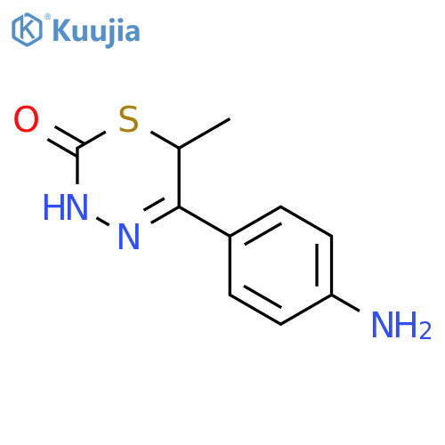 2H-1,3,4-Thiadiazin-2-one, 5-(4-aminophenyl)-3,6-dihydro-6-methyl- structure