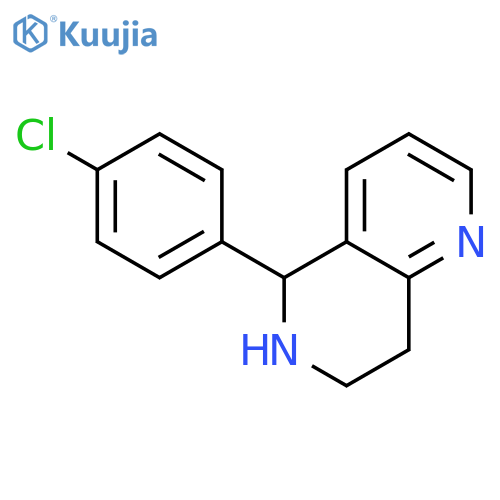 1,6-NAPHTHYRIDINE, 5-(4-CHLOROPHENYL)-5,6,7,8-TETRAHYDRO- structure