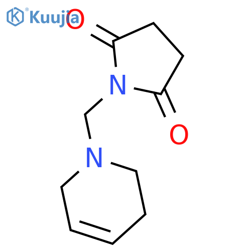2,5-Pyrrolidinedione, 1-[(3,6-dihydro-1(2H)-pyridinyl)methyl]- structure