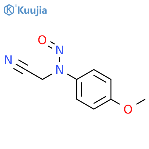 Acetonitrile, [(4-methoxyphenyl)nitrosoamino]- structure