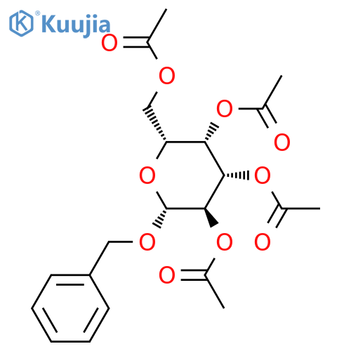 benzyl 2,3,4,6-tetra-O-acetyl-beta-D-glucopyranoside structure