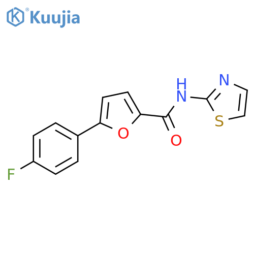 5-(4-fluorophenyl)-N-(1,3-thiazol-2-yl)furan-2-carboxamide structure