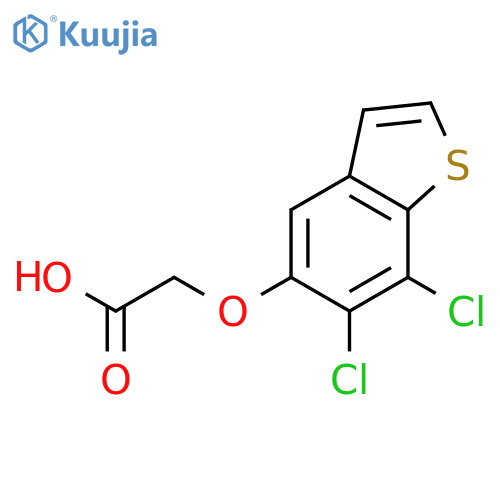 ACETIC ACID, [(6,7-DICHLOROBENZO[B]THIEN-5-YL)OXY]- structure