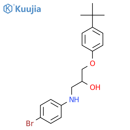 1-(4-bromophenyl)amino-3-(4-tert-butylphenoxy)propan-2-ol structure