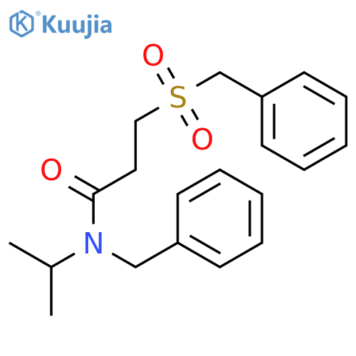 N-Benzyl-N-isopropyl-3-phenylmethanesulfonyl-propionamide structure