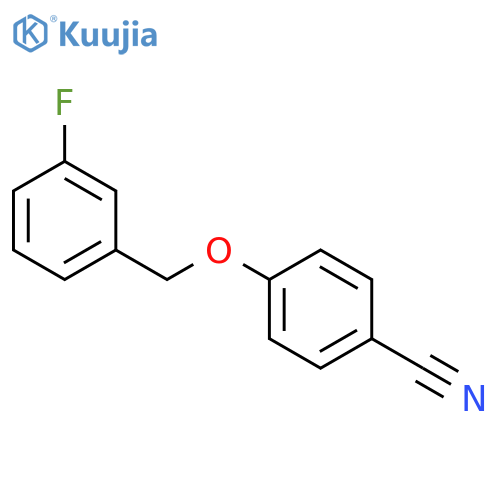 BENZONITRILE, 4-[(3-FLUOROPHENYL)METHOXY]- structure