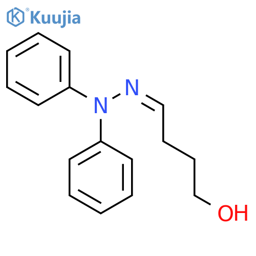 Butanal, 4-hydroxy-, diphenylhydrazone, (1Z)- structure