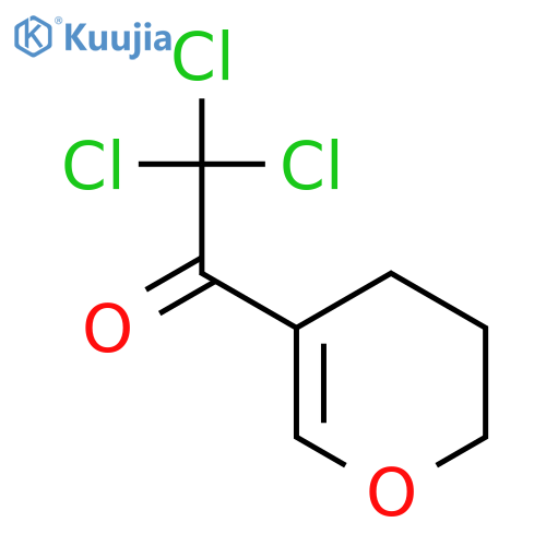 2,2,2-Trichloro-1-(3,4-dihydro-2H-pyran-5-yl)ethanone structure