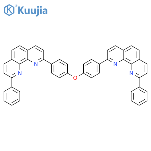1,10-Phenanthroline, 2,2'-(oxydi-4,1-phenylene)bis[9-phenyl- structure