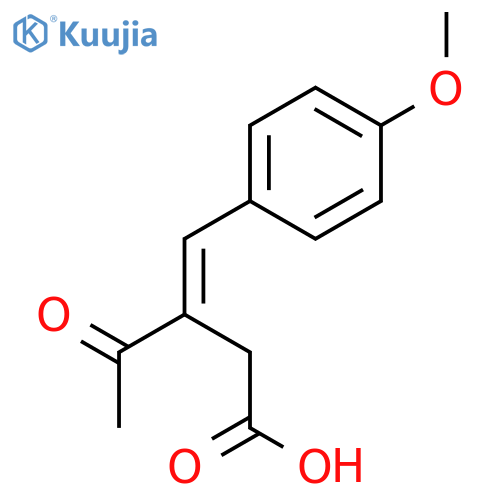 Pentanoic acid, 3-[(4-methoxyphenyl)methylene]-4-oxo-, (3E)- structure