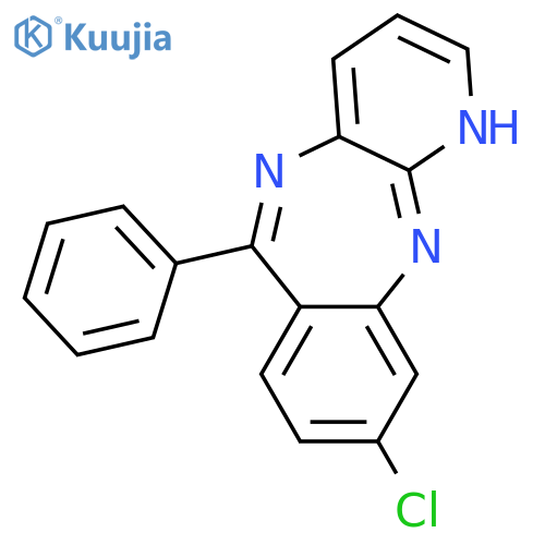 1H-PYRIDO[2,3-B][1,4]BENZODIAZEPINE, 9-CHLORO-6-PHENYL- structure