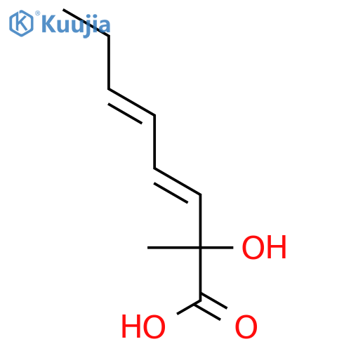 3,5-Octadienoic acid, 2-hydroxy-2-methyl-, (E,E)- structure