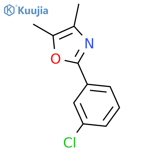 Oxazole, 2-(3-chlorophenyl)-4,5-dimethyl- structure