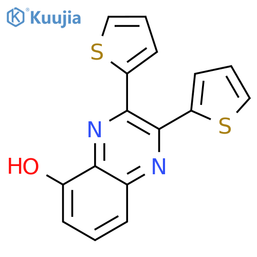 5-Quinoxalinol, 2,3-di-2-thienyl- structure