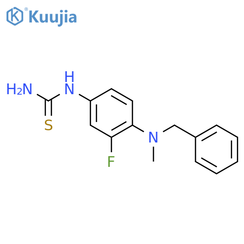 Thiourea, [3-fluoro-4-[methyl(phenylmethyl)amino]phenyl]- structure