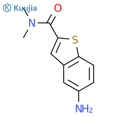 5-amino-N,N-dimethyl-1-benzothiophene-2-carboxamide structure