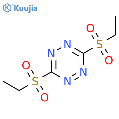 1,2,4,5-Tetrazine, 3,6-bis(ethylsulfonyl)- structure